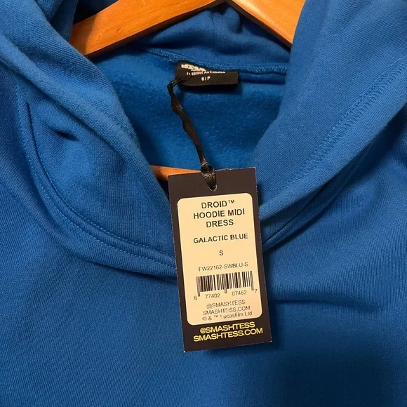 Smash + Tess Blue Hoodie Dress - Picture 4 of 6